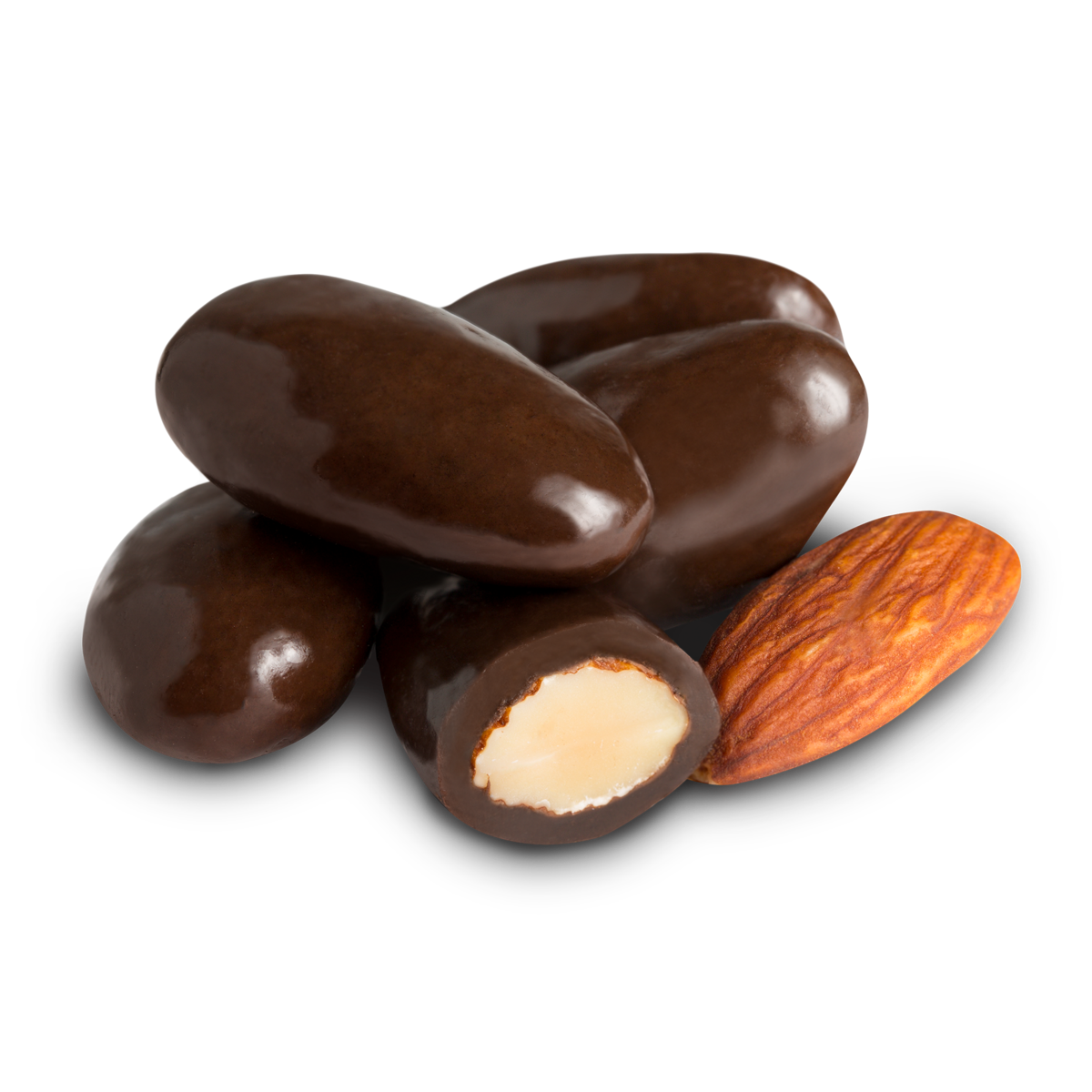 Dark Chocolate Covered Almonds (1/2#)